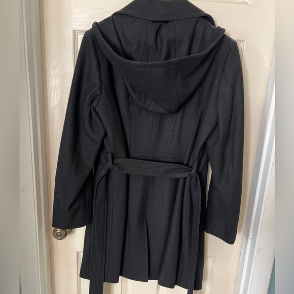 Michael Kors hooded peacoat with belt - Picture 2 of 4